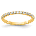 14k 1/3 carat Lab Grown Diamond VS/SI+ G+ Complete Band