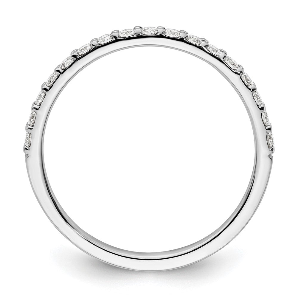 14k White Gold 1/3 carat Lab Grown Diamond VS/SI+ G+ Complete Band
