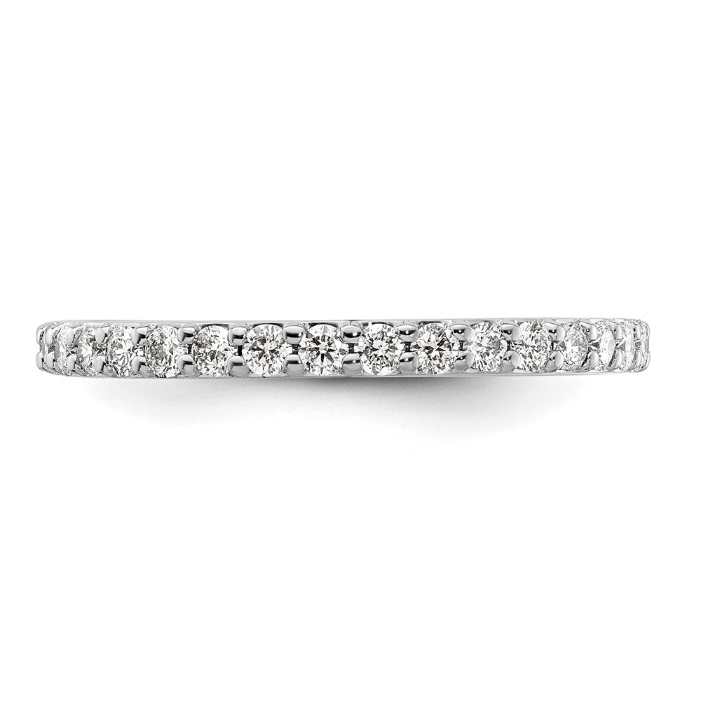 14k White Gold 2mm 1/3 carat Diamond Band