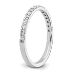 14k White Gold 2mm 1/3 carat Diamond Band