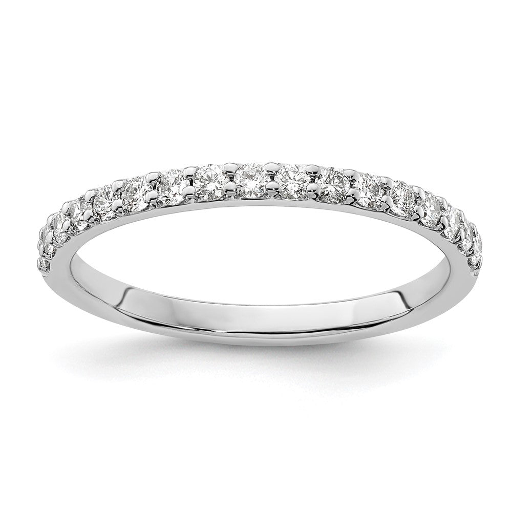 14k White Gold 1/3 carat Lab Grown Diamond VS/SI+ G+ Complete Band