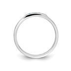 14k White Gold Channel-set Blue Topaz 4-Stone Band