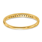 14k 1/10 carat Lab Grown Diamond VS+ F+ Complete Channel Set Band