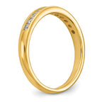 14k 1/3 carat Lab Grown Diamond VS+ F+ Complete Channel Set Band