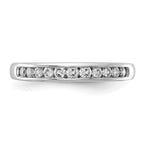 14k White Gold 1/3 carat Lab Grown Diamond VS/SI+ G+ Complete Channel Set Band