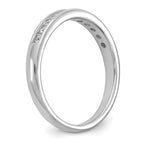 14k White Gold 1/3 carat Lab Grown Diamond VS+ F+ Complete Channel Set Band