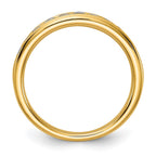 14k 1/5 carat Lab Grown Diamond VS+ F+ Complete Channel Set Band