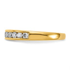 14k 1/5 carat Lab Grown Diamond VS+ F+ Complete Channel Set Band