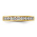 14k 1/2 carat Lab Grown Diamond VS+ F+ Complete Channel Set Band