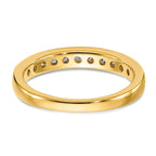 14k 1/5 carat Lab Grown Diamond VS+ F+ Complete Channel Set Band
