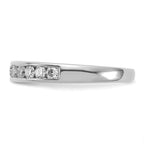 14k White Gold 1/2 carat Lab Grown Diamond VS+ F+ Complete Channel Set Band