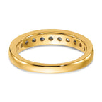 14k 3/4 carat Lab Grown Diamond VS/SI+ G+ Complete Channel Set Band