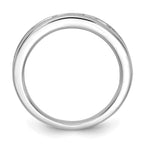 14k White Gold 1 carat Lab Grown Diamond VS/SI+ G+ Complete Channel Set Band