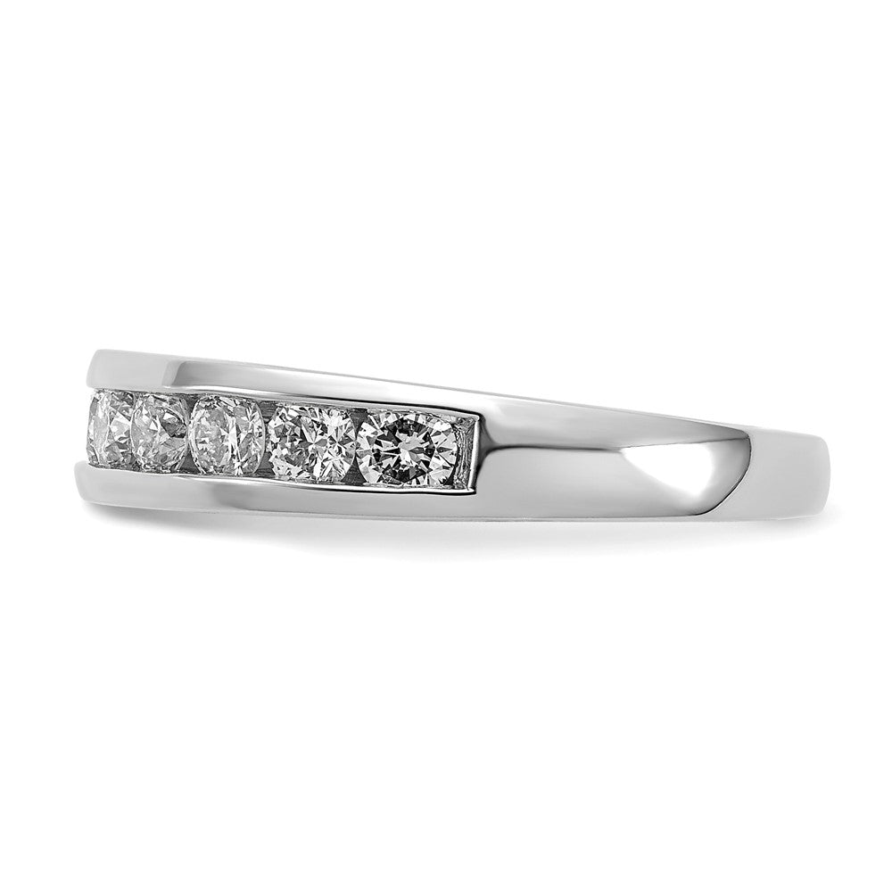 14k White Gold 1 carat Lab Grown Diamond VS+ F+ Complete Channel Set Band