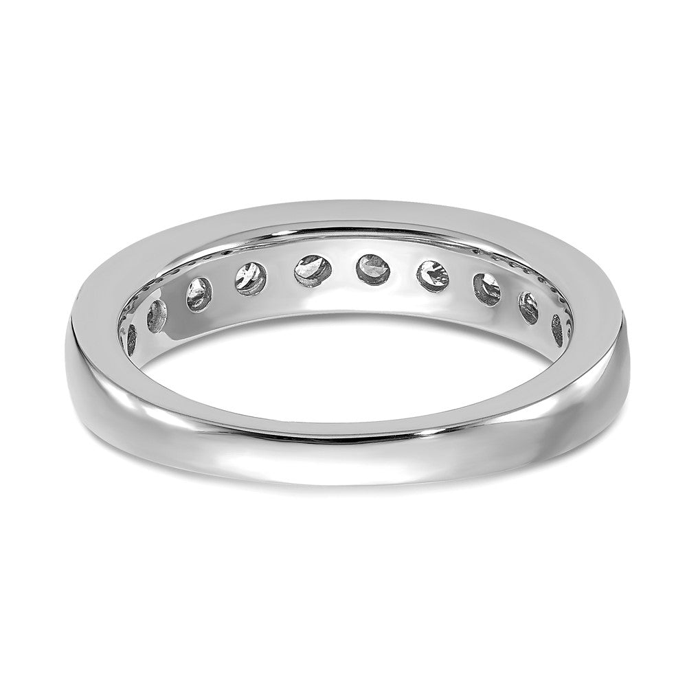 14k White Gold 1 carat Lab Grown Diamond VS+ F+ Complete Channel Set Band