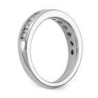 14k White Gold 1 carat Lab Grown Diamond VS+ F+ Complete Channel Set Band