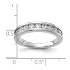 14k White Gold 1 carat Lab Grown Diamond VS/SI+ G+ Complete Channel Set Band