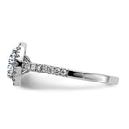 14kw 1 1/2ct. D E F Pure Light Round Halo Moissanite Engagement Ring