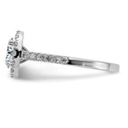 14kw 1 1/3ct. G H I True Light Oval Halo Moissanite Engagement Ring