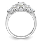 14kw 1 5/8ct. D E F Pure Light Moissanite Engagement Ring