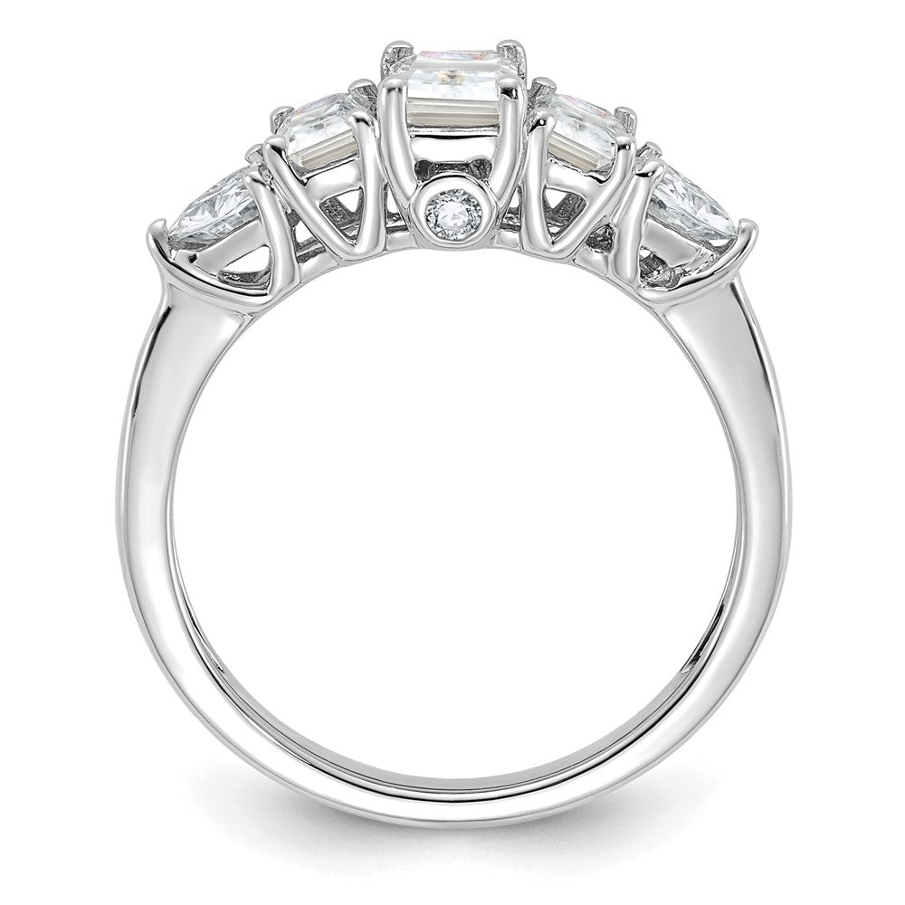 14kw 1 5/8ct. D E F Pure Light Moissanite Engagement Ring