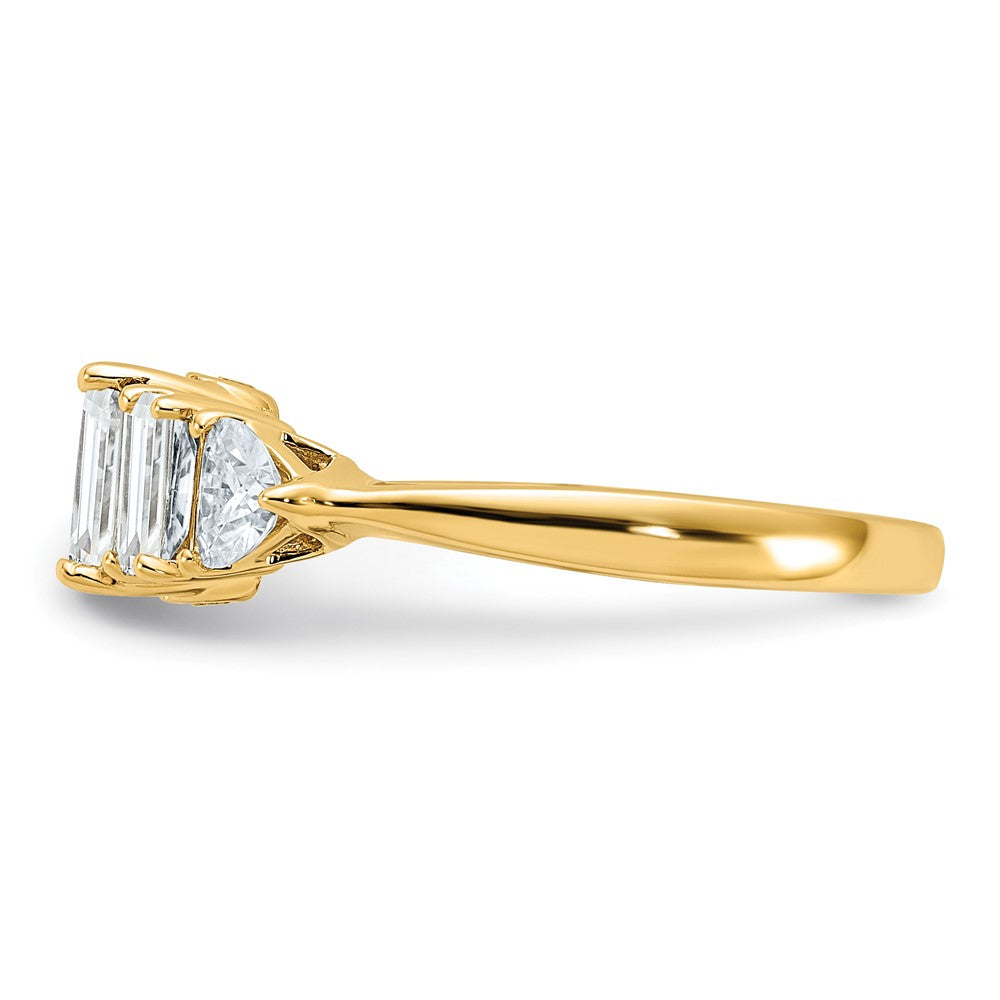 14k 1 5/8ct. G H I True Light Moissanite Engagement Ring