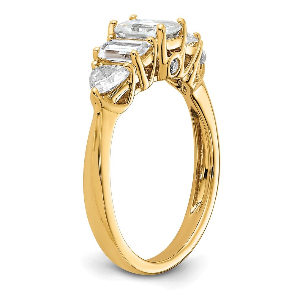 14k 1 5/8ct. G H I True Light Moissanite Engagement Ring