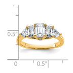 14k 1 5/8ct. G H I True Light Moissanite Engagement Ring