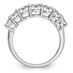 14kw 1 7/8ct. 7 Stone G H I True Light Moissanite Band