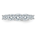 14kw 1 7/8ct. 7 Stone G H I True Light Moissanite Band