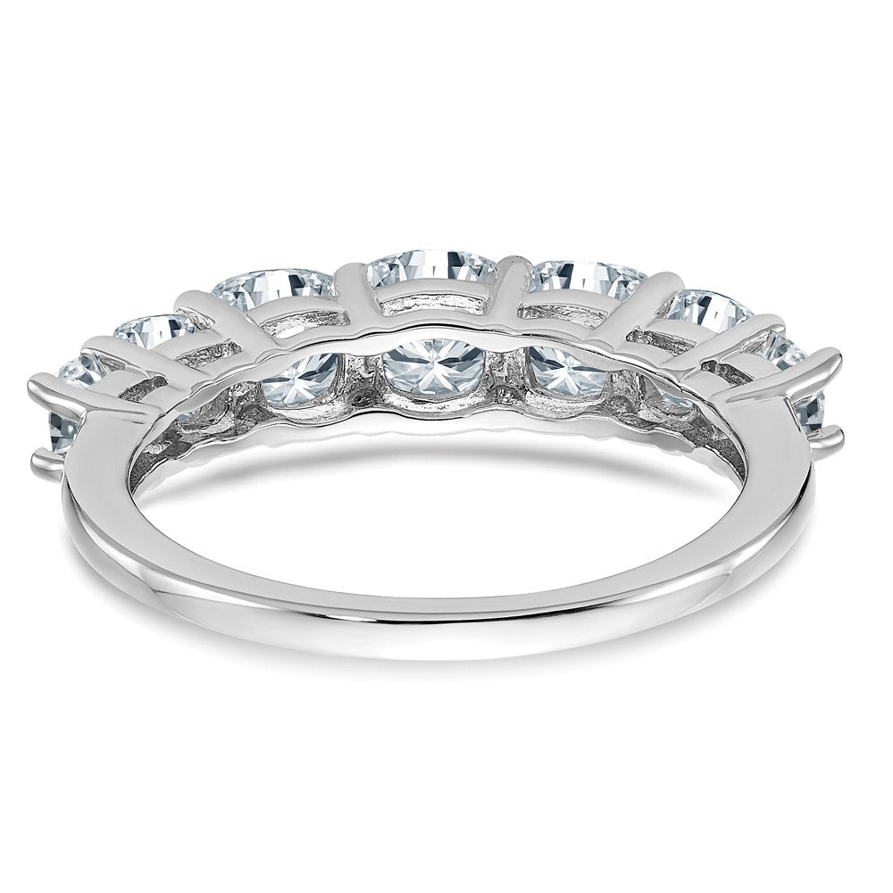 14kw 1 7/8ct. 7 Stone G H I True Light Moissanite Band