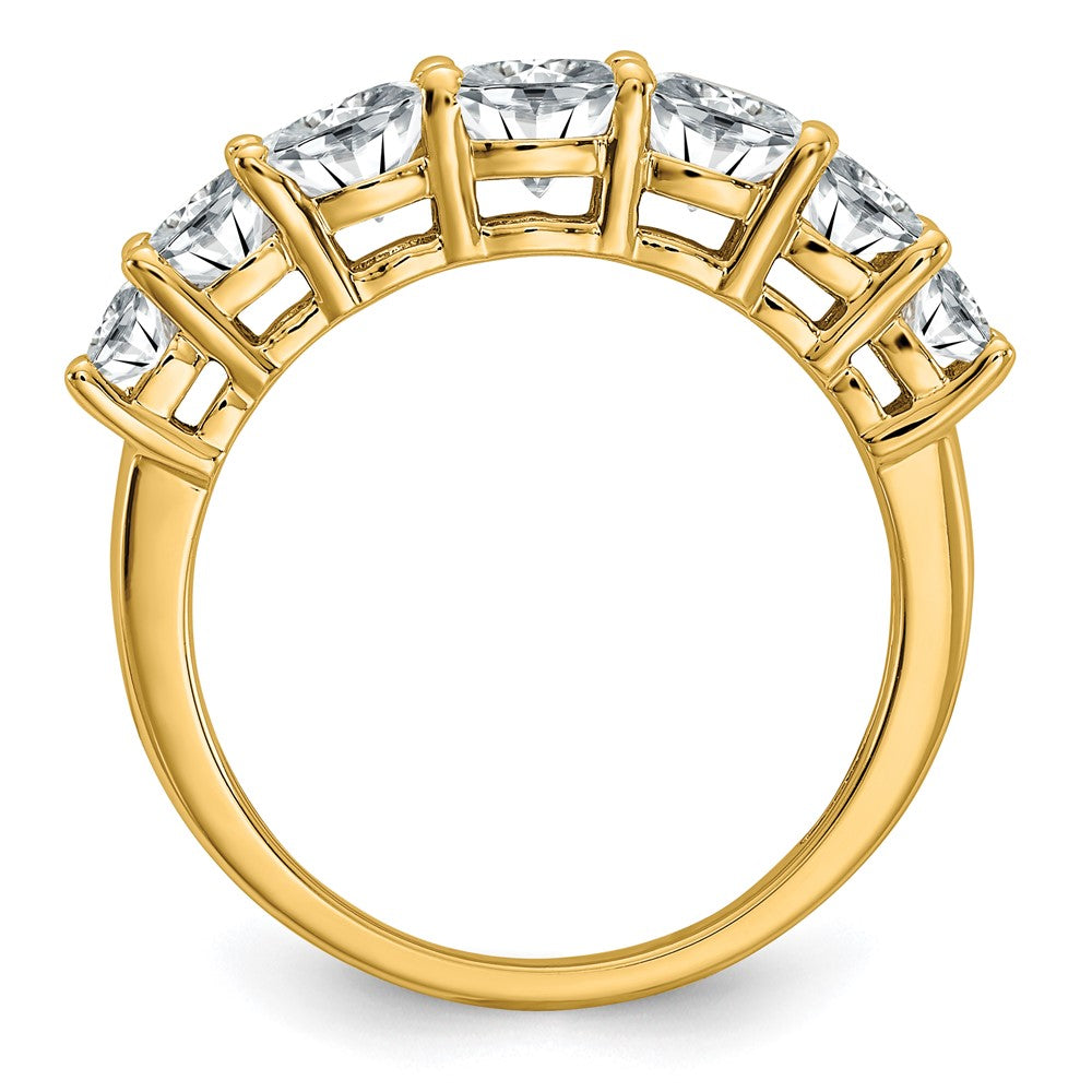 14k 1 7/8ct. 7 Stone G H I True Light Moissanite Band