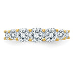 14K Band G H I True Light Moissanite