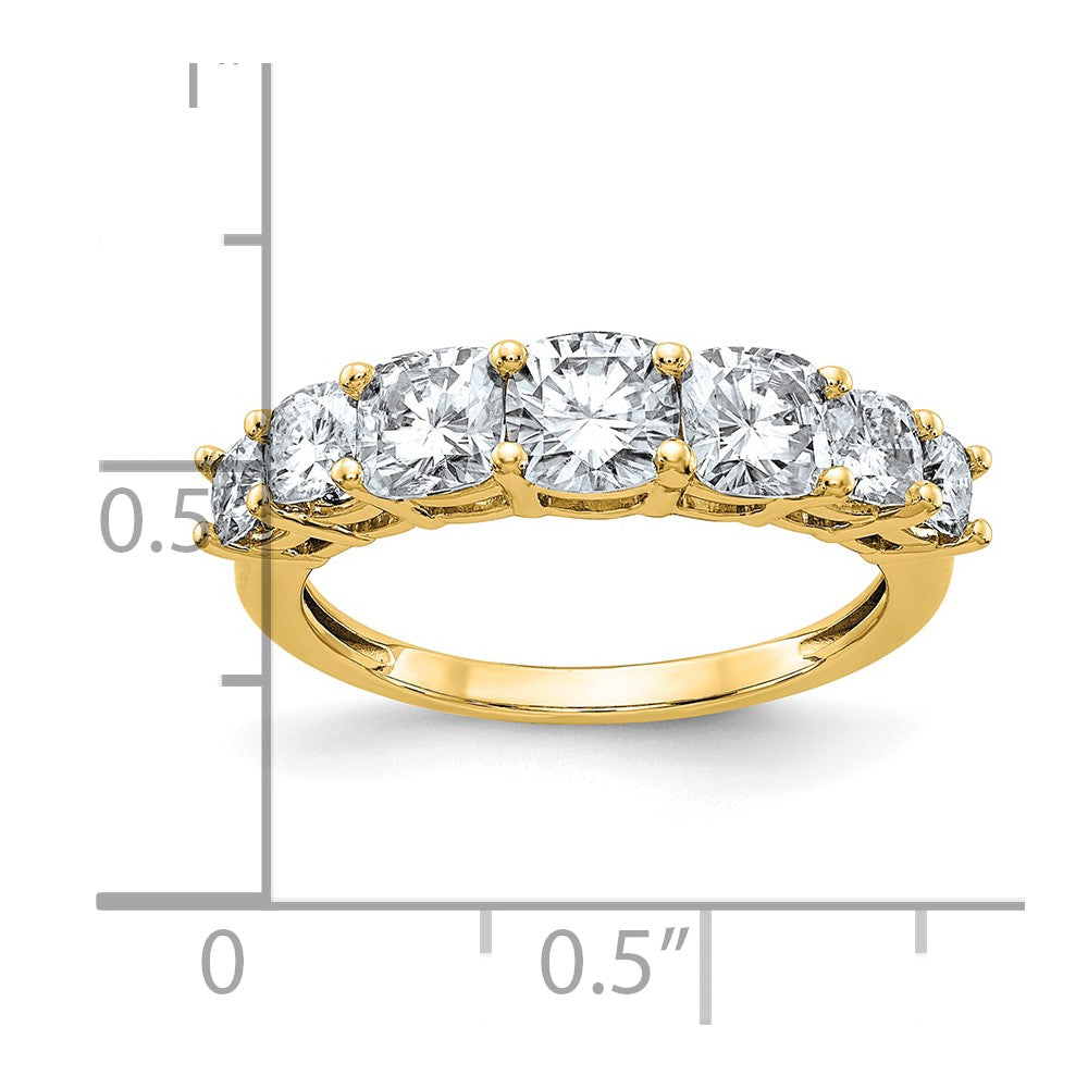 14K Band G H I True Light Moissanite