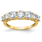 14K Band G H I True Light Moissanite