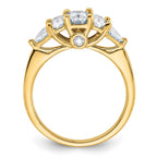 14k 1 3/4ct. D E F Pure Light Moissanite Engagement Ring