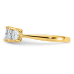 14k 1 3/4ct. D E F Pure Light Moissanite Engagement Ring