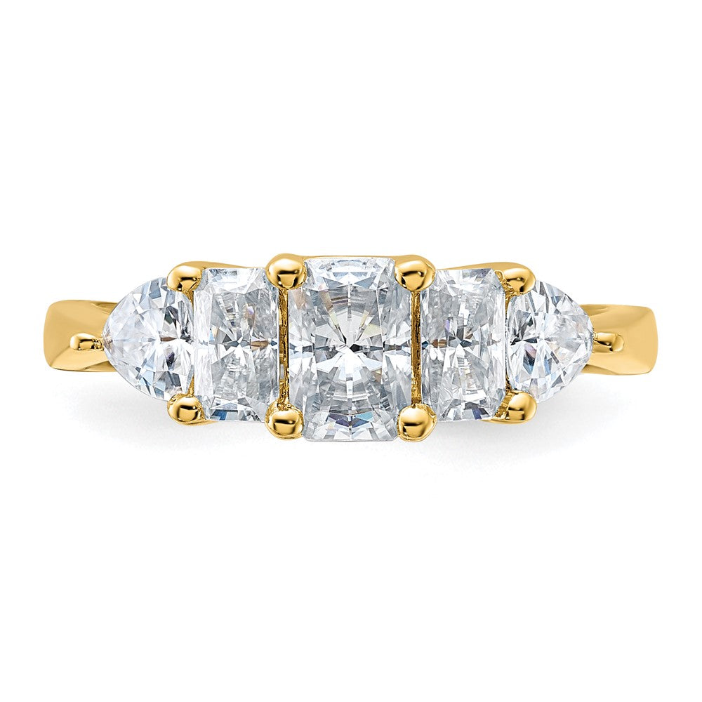 14k 1 3/4ct. G H I True Light Moissanite Engagement Ring