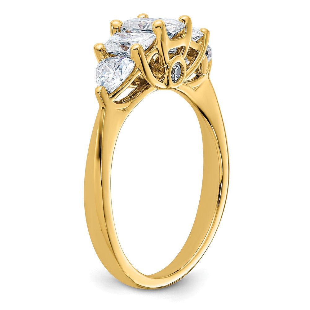 14k 1 3/4ct. G H I True Light Moissanite Engagement Ring