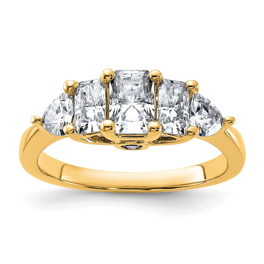 14k 1 3/4ct. G H I True Light Moissanite Engagement Ring