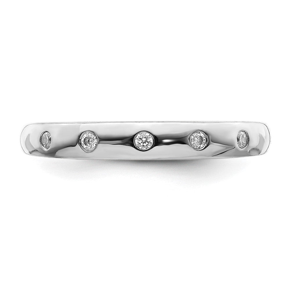 14k 3mm 5-stone 1/20 carat Diamond Band