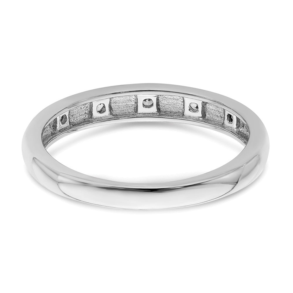 14k 3mm 5-stone 1/20 carat Diamond Band