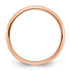 14k Rose Gold 3mm 6-stone 1/10 carat Diamond Band