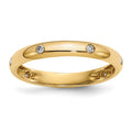 14k 3mm 6-stone 1/10 carat Diamond Band
