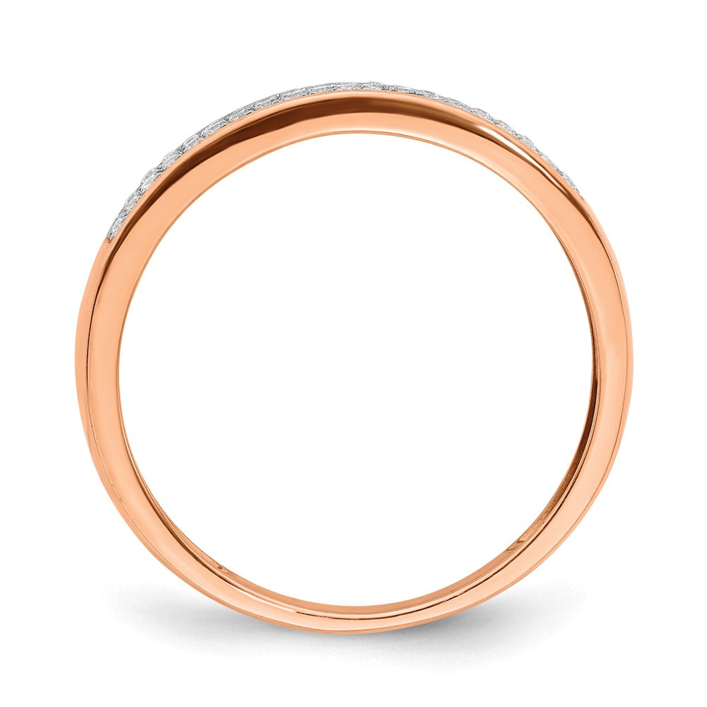 14k 3mm 2-row 1/8 carat Diamond Band