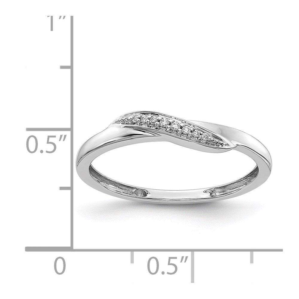 14k White Gold 1/20 carat Diamond Ring