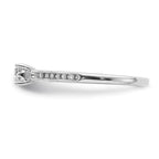 14k White Gold 1/10 carat Diamond Ring