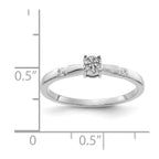 14k White Gold 1/15 carat Diamond Cluster Ring