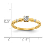 14k 1/15 carat Diamond Cluster Ring
