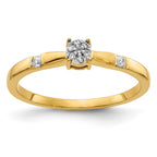 14k 1/15 carat Diamond Cluster Ring